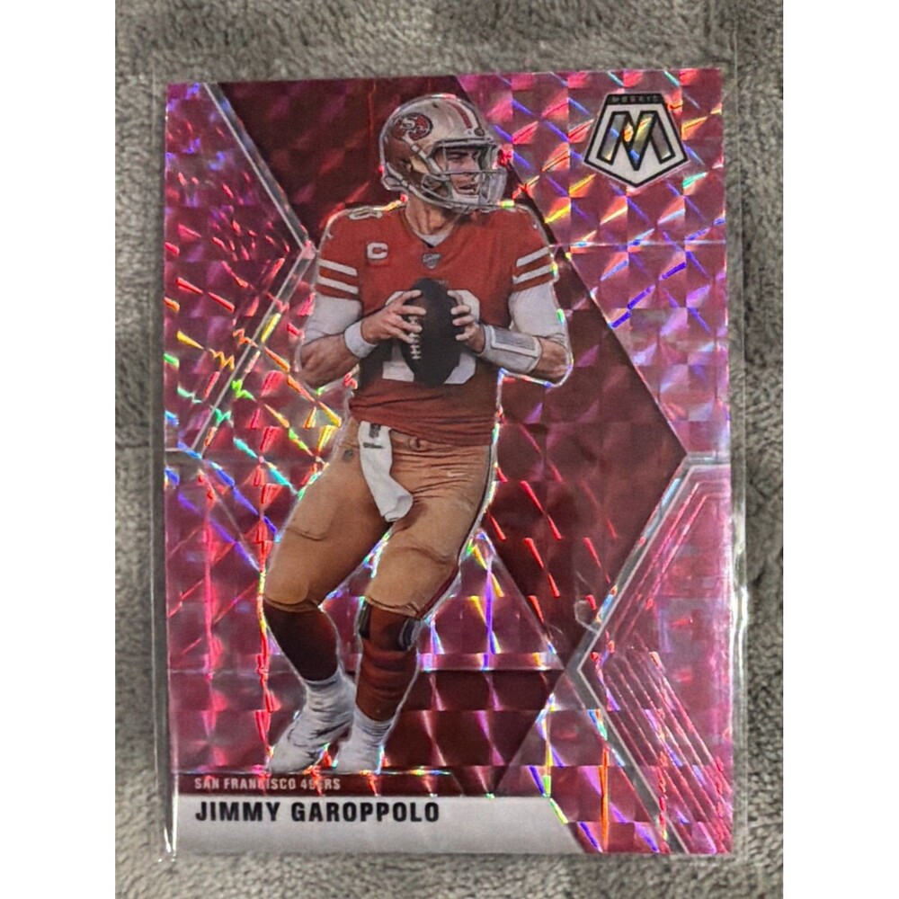 2020 Panini Mosaic - Jimmy Garoppolo #174 Camo Pink Mosaic Prizm